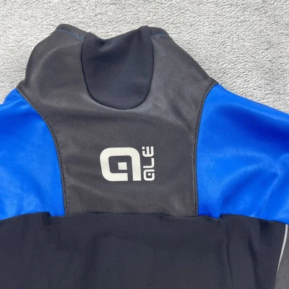 Alé Clima Protection Cycling Nordik Jacket Mens Medium Blue Windproof Racing